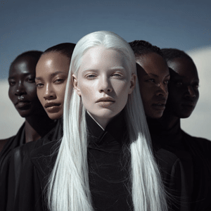 White face black face girl - Hamilton Souther - Splode