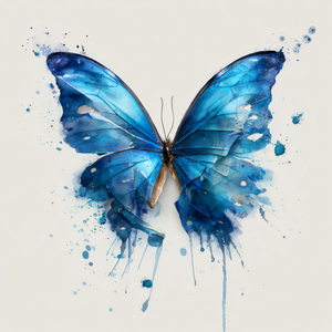 Blue Morpho Butterfly - Hamilton Souther - Splode